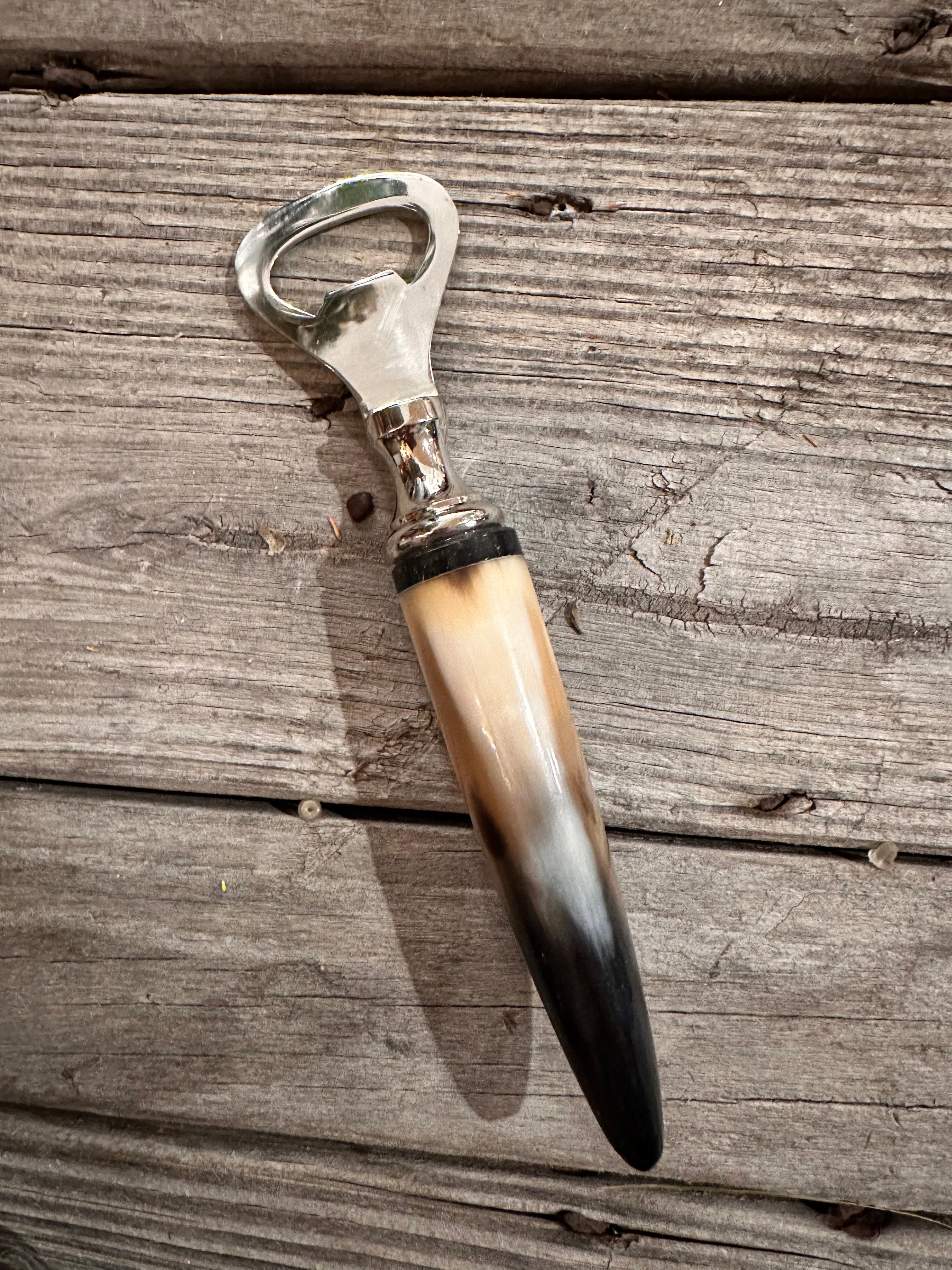 Polished Horn Bottle Opener