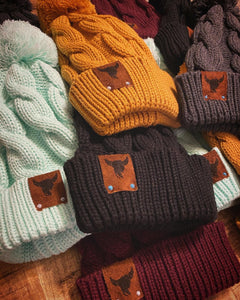 Bison Pom Beanie