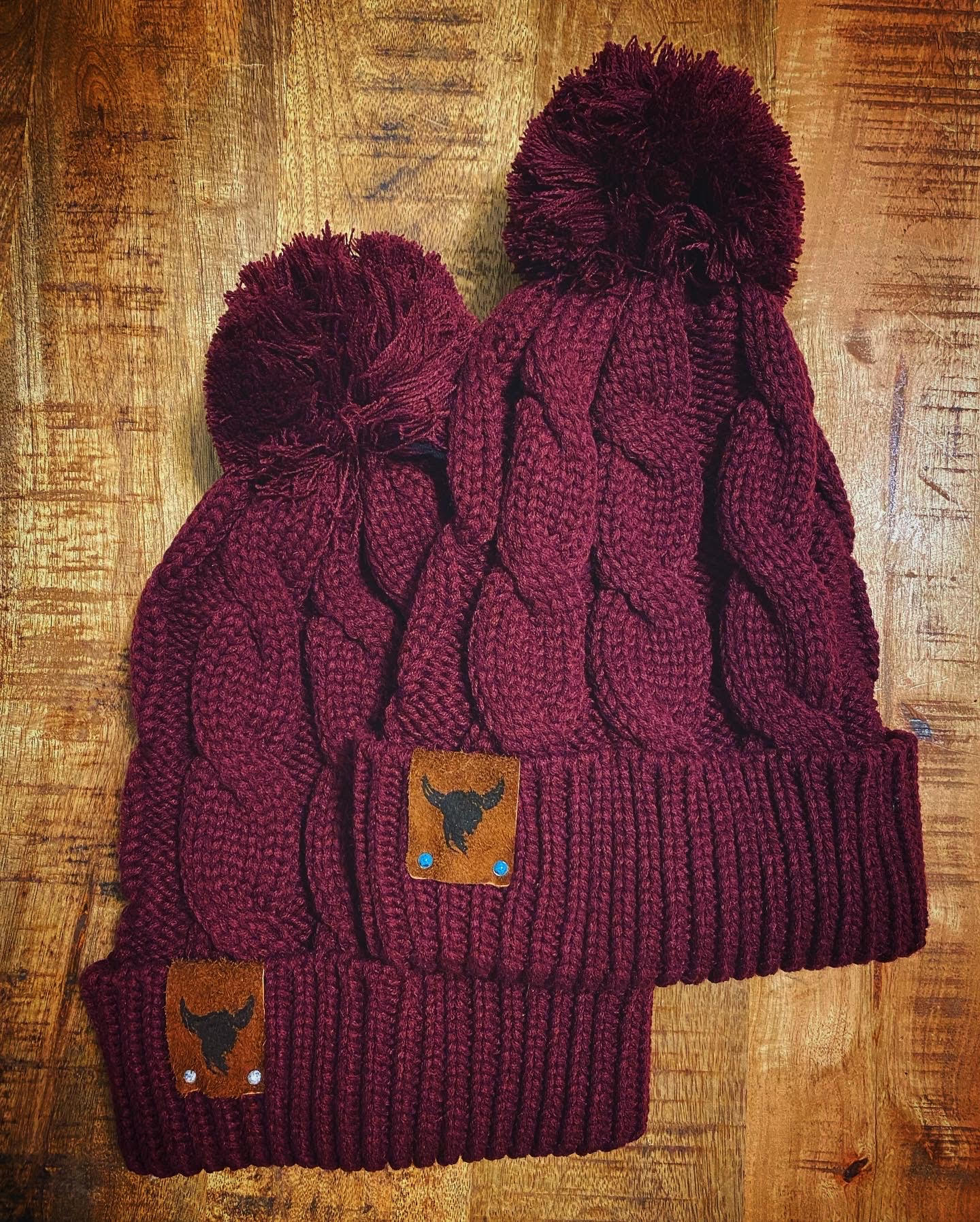 Bison Pom Beanie