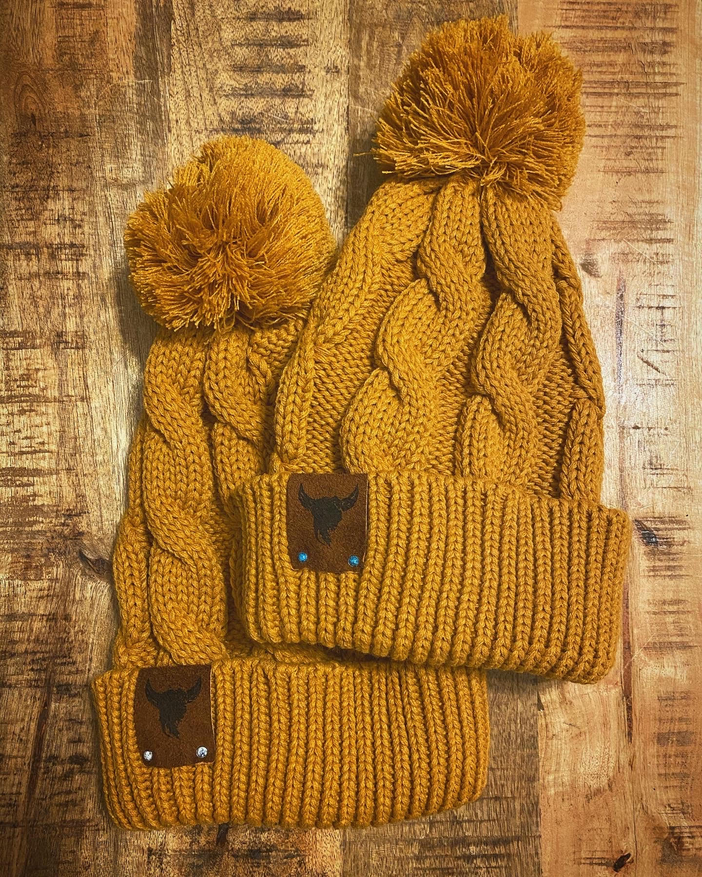 Bison Pom Beanie