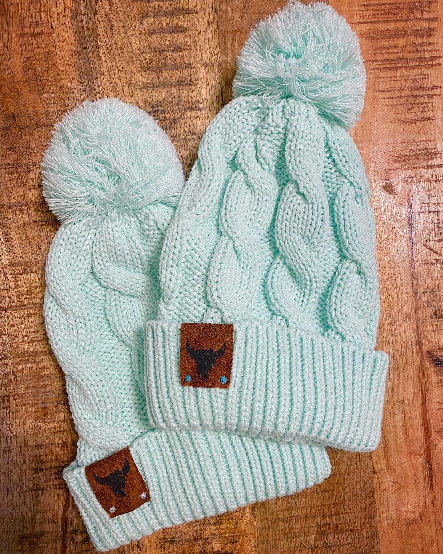 Bison Pom Beanie